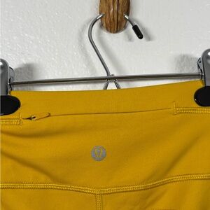 Lululemon Yellow Fleece-Lined Leggings
